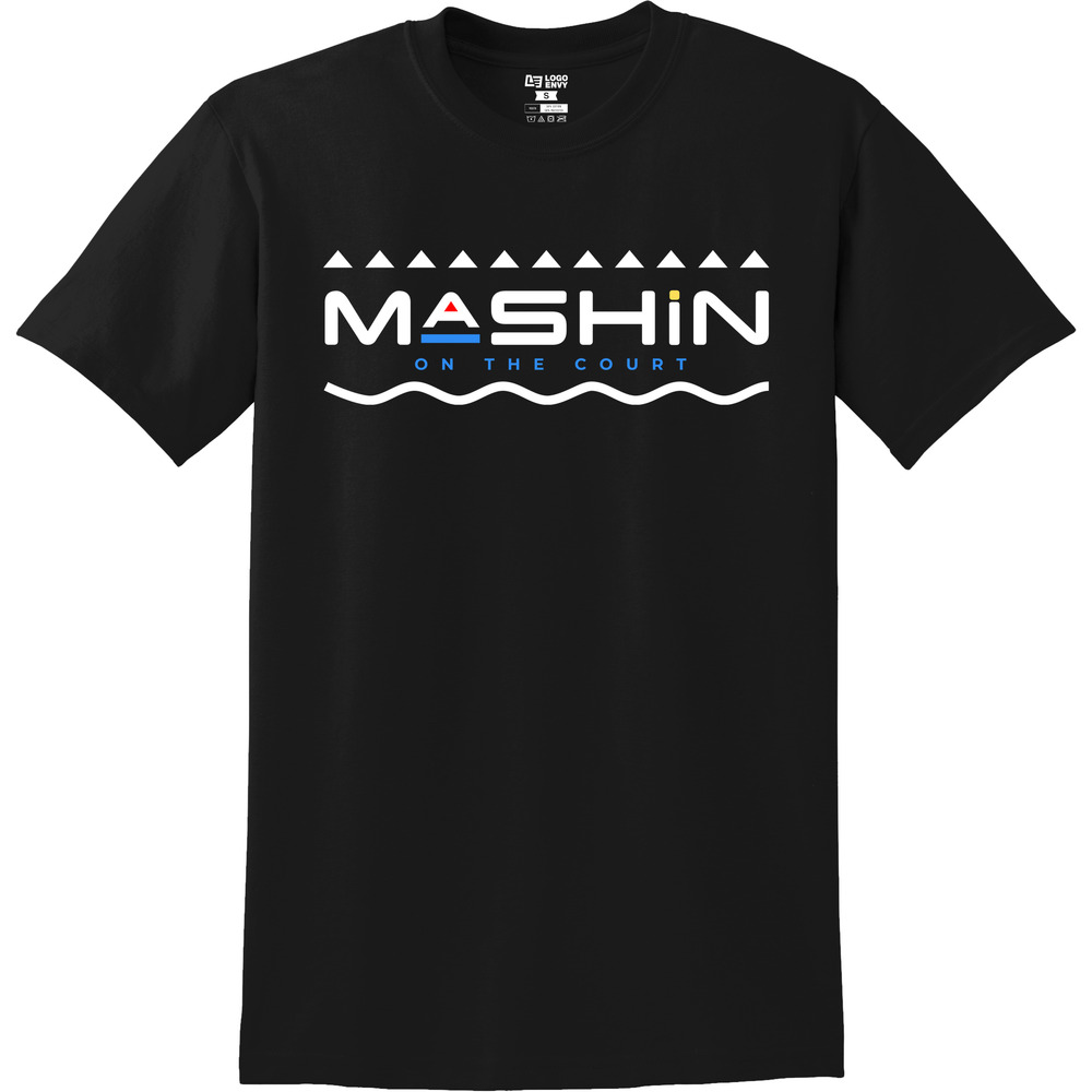 MASHIN on the Court - Wave - Short Sleeve Cotton Tee