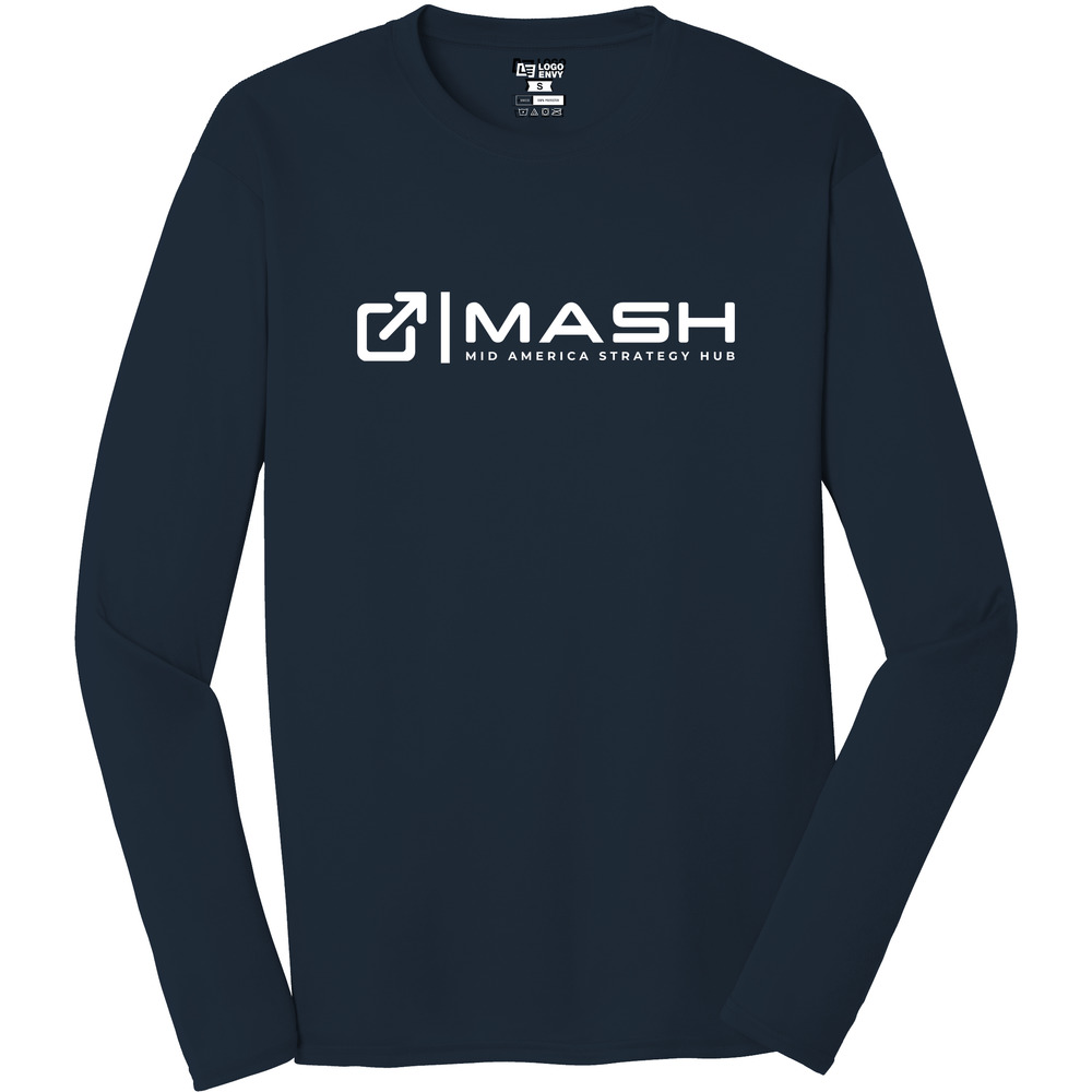 MASH Arrow Lockup - Performance Long Sleeve Tee