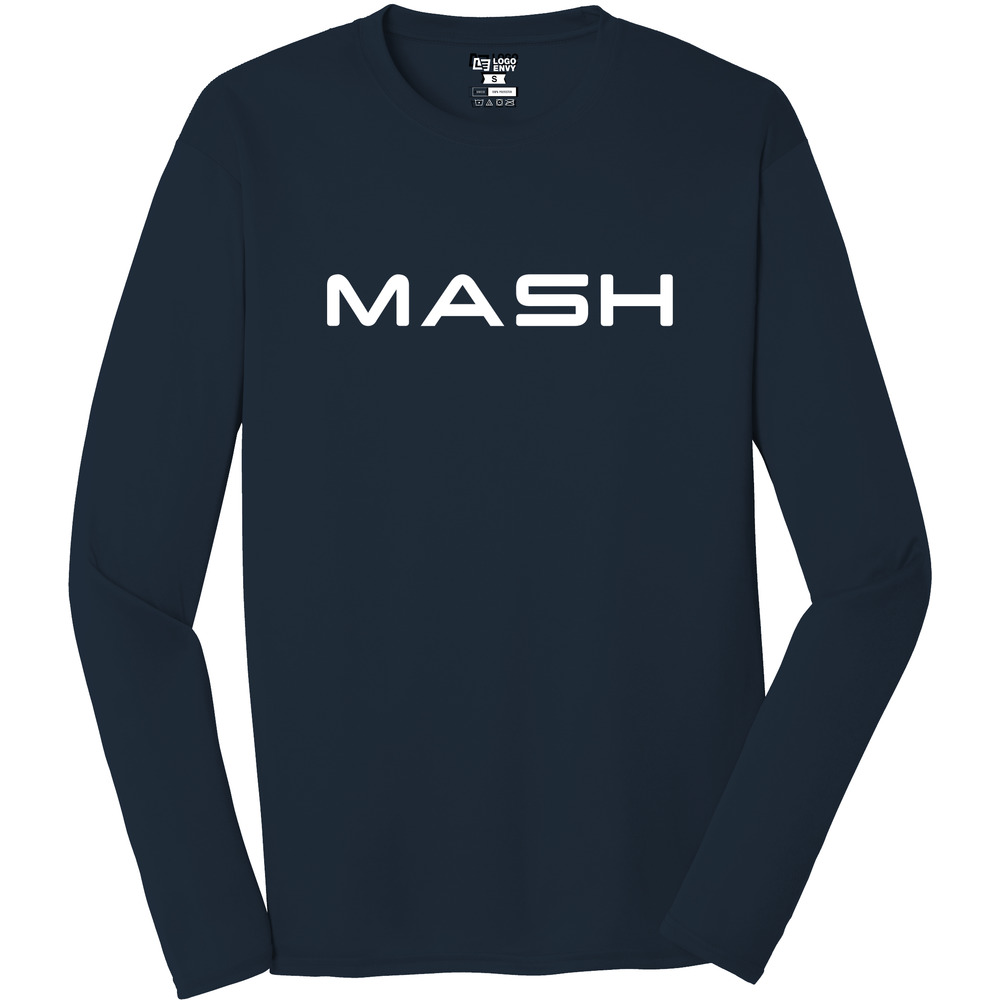 MASH Wordmark - Performance Long Sleeve Tee