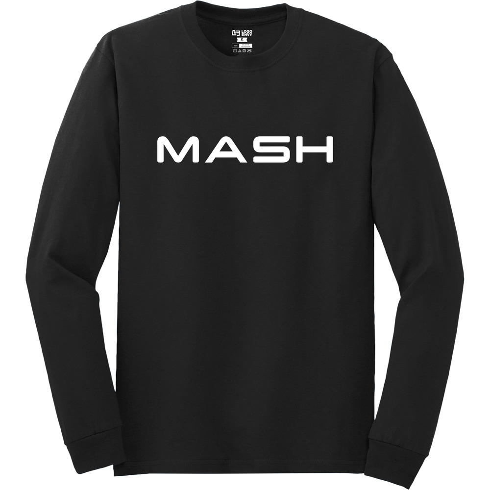 MASH Wordmark - Combed Cotton Long Sleeve Tee